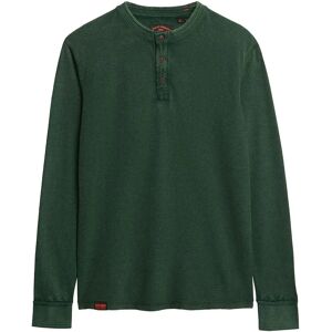 Superdry Vintage Textured Grandad Long Sleeve T-shirt Enamel Green 2XL Men Superdry Vintage Textured Grandad Long Sleeve T-shirt Enamel Green 2XL Men