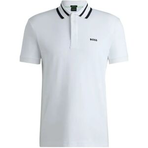 Boss Paule 10262274 Short Sleeve Polo White M Men Boss Paule 10262274 Short Sleeve Polo White M Men