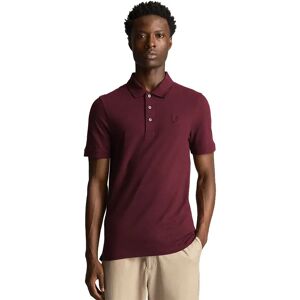 Lyle & Scott Tonal Eagle Short Sleeve Polo Burgundy XS Men Lyle & Scott Tonal Eagle Short Sleeve Polo Burgundy XS Men