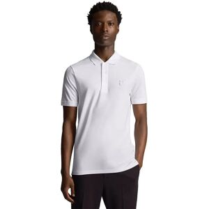 Lyle & Scott Tonal Eagle Short Sleeve Polo White XS Men Lyle & Scott Tonal Eagle Short Sleeve Polo White XS Men
