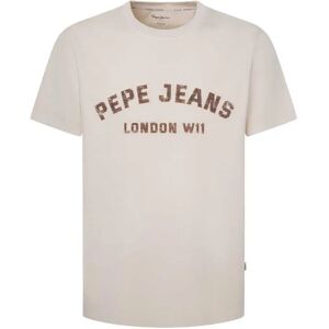 Pepe Jeans Aldridge Short Sleeve T-shirt Ivory White M Men Pepe Jeans Aldridge Short Sleeve T-shirt Ivory White M Men