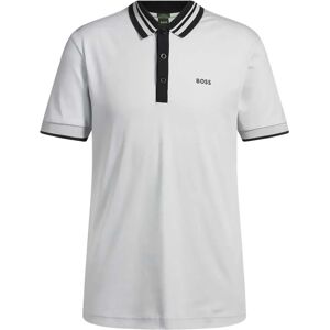 Boss Paule Tape Short Sleeve Polo Light / Pastel Grey M Men Boss Paule Tape Short Sleeve Polo Light / Pastel Grey M Men