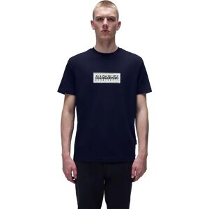 Napapijri Box Logo Short Sleeve T-shirt Blue Marine XL Men Napapijri Box Logo Short Sleeve T-shirt Blue Marine XL Men
