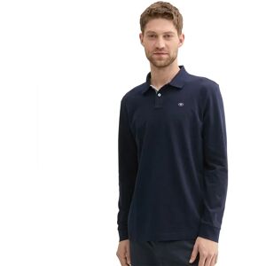 Tom Tailor Basic Contrast Long Sleeve Polo Sky Captain Blue L Men Tom Tailor Basic Contrast Long Sleeve Polo Sky Captain Blue L Men