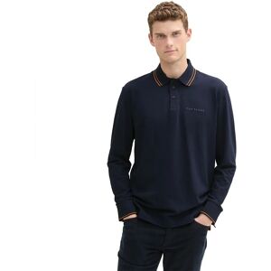 Tom Tailor Detailed Long Sleeve Polo Sky Captain Blue M Men Tom Tailor Detailed Long Sleeve Polo Sky Captain Blue M Men