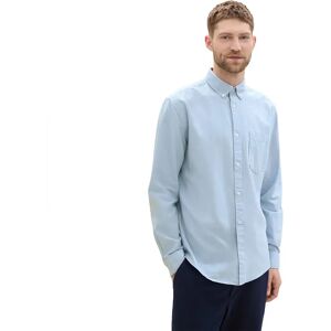 Tom Tailor Oxford Long Sleeve Shirt Light Blue Chambray S Men Tom Tailor Oxford Long Sleeve Shirt Light Blue Chambray S Men