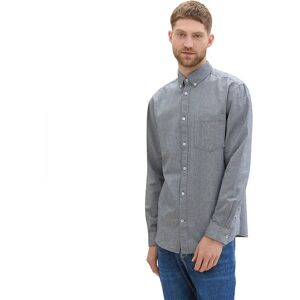 Tom Tailor Oxford Long Sleeve Shirt Navy Chambray 2XL Men Tom Tailor Oxford Long Sleeve Shirt Navy Chambray 2XL Men