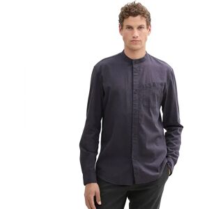 Tom Tailor Structured Long Sleeve Shirt Navy Herringbone Structure S Men Tom Tailor Structured Long Sleeve Shirt Navy Herringbone Structure S Men