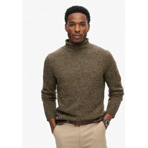 Superdry 90s High Neck Sweater Deep Khaki Marl XL Men Superdry 90s High Neck Sweater Deep Khaki Marl XL Men
