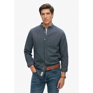 Superdry Merchant Indigo Grandad Long Sleeve Shirt Indigo Stripe L Men Superdry Merchant Indigo Grandad Long Sleeve Shirt Indigo Stripe L Men