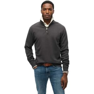 Superdry Utility Logo Henley Half Zip Sweater Dark Charcoal S Men Superdry Utility Logo Henley Half Zip Sweater Dark Charcoal S Men