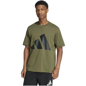 adidas Essentials Big Logo Short Sleeve T-shirt Olive Strata / Black XL Men adidas Essentials Big Logo Short Sleeve T-shirt Olive Strata / Black XL Men