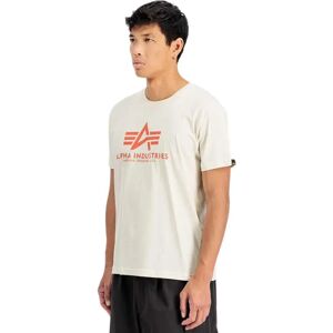 Alpha Industries Basic Carbon Short Sleeve T-shirt Vintage White 2XL Men Alpha Industries Basic Carbon Short Sleeve T-shirt Vintage White 2XL Men