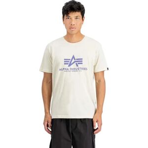 Alpha Industries Basic Short Sleeve T-shirt Vint. White / Night Purple 2XL Men Alpha Industries Basic Short Sleeve T-shirt Vint. White / Night Purple 2XL Men