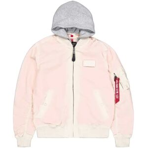 Alpha Industries Ma-1 Tt Hood Jacket Vintage White 2XL Men Alpha Industries Ma-1 Tt Hood Jacket Vintage White 2XL Men