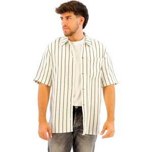 G-star One Pkt Regular Short Sleeve Shirt Shadow Olive Bold Stripe S Men G-star One Pkt Regular Short Sleeve Shirt Shadow Olive Bold Stripe S Men