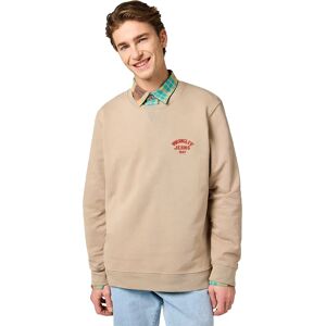 Wrangler Small Logo Sweatshirt Timberwolf XL Men Wrangler Small Logo Sweatshirt Timberwolf XL Men