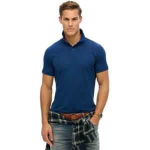 Superdry City Pique Short Sleeve Polo Pilot Mid Blue 2XL Men Superdry City Pique Short Sleeve Polo Pilot Mid Blue 2XL Men
