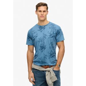 Superdry Classic Ess Rlxd Printed Short Sleeve T-shirt Tiger Outline Blue 2XL Men Superdry Classic Ess Rlxd Printed Short Sleeve T-shirt Tiger Outline Blue 2XL Men