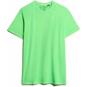 Superdry Classic Essential Short Sleeve T-shirt Washed Dry Fluro Lime 2XL Men Superdry Classic Essential Short Sleeve T-shirt Washed Dry Fluro Lime 2XL Men