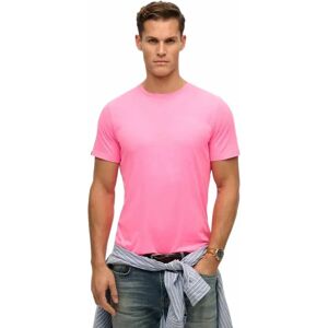Superdry Classic Essential Short Sleeve T-shirt Washed Dry Fluro Pink 3XL Men Superdry Classic Essential Short Sleeve T-shirt Washed Dry Fluro Pink 3XL Men