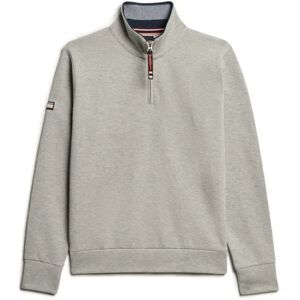 Superdry Core Pique Henley Half Zip Sweatshirt Grey Marl 3XL Men Superdry Core Pique Henley Half Zip Sweatshirt Grey Marl 3XL Men