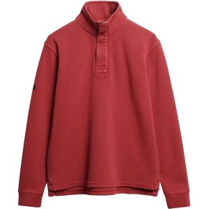 Superdry Cotton Classic Pique Henley Sweatshirt Washed Red 3XL Men Superdry Cotton Classic Pique Henley Sweatshirt Washed Red 3XL Men