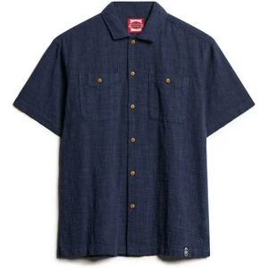 Superdry Merchant Textured Short Sleeve Shirt Lauren Navy S Men Superdry Merchant Textured Short Sleeve Shirt Lauren Navy S Men