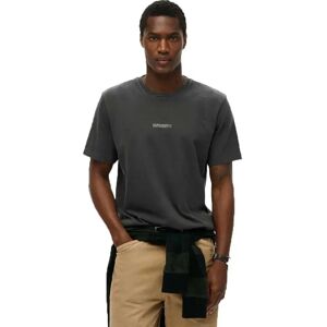 Superdry Micro Logo Short Sleeve T-shirt Washed Black 3XL Men Superdry Micro Logo Short Sleeve T-shirt Washed Black 3XL Men
