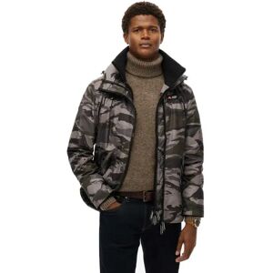 Superdry Mtn Windbreaker Jacket Dark Grey Tiger Camo 2XL Men Superdry Mtn Windbreaker Jacket Dark Grey Tiger Camo 2XL Men