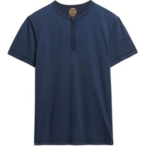 Superdry Slub Grandad Short Sleeve T-shirt Lauren Navy M Men Superdry Slub Grandad Short Sleeve T-shirt Lauren Navy M Men