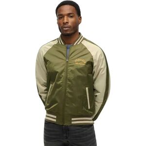 Superdry Souvenir Embroidered Bomber Jacket Olive Night Green M Men Superdry Souvenir Embroidered Bomber Jacket Olive Night Green M Men