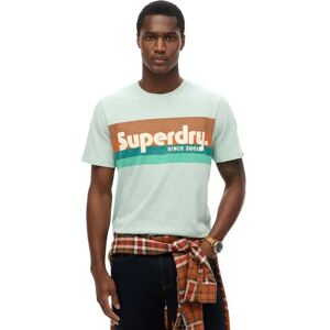 Superdry Terrain Logo Stripe Relxed Short Sleeve T-shirt Harbour Grey Slub M Men Superdry Terrain Logo Stripe Relxed Short Sleeve T-shirt Harbour Grey Slub M Men