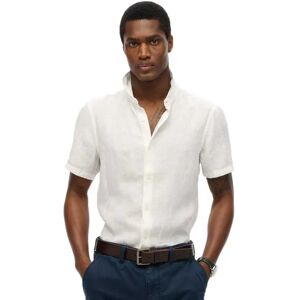 Superdry Vacation Linen Short Sleeve Shirt Optic 2XL Men Superdry Vacation Linen Short Sleeve Shirt Optic 2XL Men