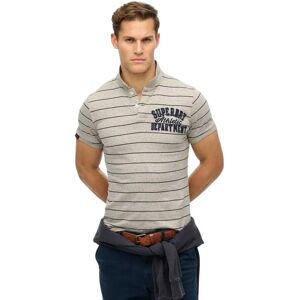 Superdry Vintage Athletic Short Sleeve Polo Grey Stripe 2XL Men Superdry Vintage Athletic Short Sleeve Polo Grey Stripe 2XL Men