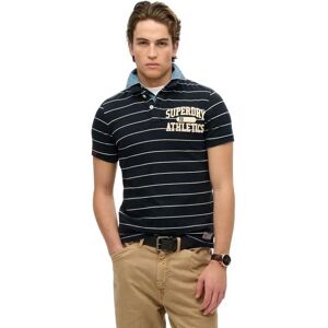 Superdry Vintage Athletic Short Sleeve Polo Eclipse Navy Stripe L Men Superdry Vintage Athletic Short Sleeve Polo Eclipse Navy Stripe L Men