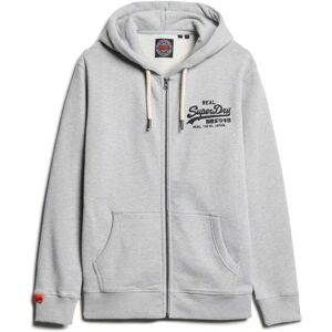Superdry Vl Embroidered Full Zip Sweatshirt Mid Grey Marl M Men Superdry Vl Embroidered Full Zip Sweatshirt Mid Grey Marl M Men