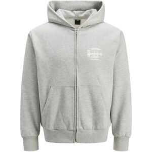 Jack & Jones Prime Full Zip Sweatshirt Light Grey Melange / New Lgm 2XL Men Jack & Jones Prime Full Zip Sweatshirt Light Grey Melange / New Lgm 2XL Men