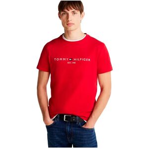 Tommy Hilfiger Logo Short Sleeve T-shirt Mid Red XL Men Tommy Hilfiger Logo Short Sleeve T-shirt Mid Red XL Men