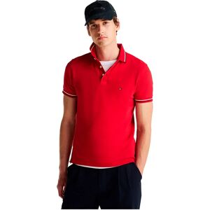 Tommy Hilfiger Tipped Slim Fit Short Sleeve Polo Mid Red L Men Tommy Hilfiger Tipped Slim Fit Short Sleeve Polo Mid Red L Men