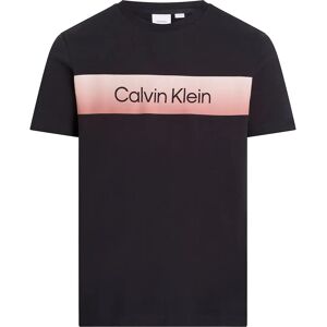 Calvin Klein Linear Chest Logo Short Sleeve T-shirt Ck Black L Men Calvin Klein Linear Chest Logo Short Sleeve T-shirt Ck Black L Men