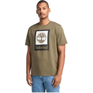 Timberland Stack Logo Colored Short Sleeve T-shirt Leaf Green XL Men Timberland Stack Logo Colored Short Sleeve T-shirt Leaf Green XL Men