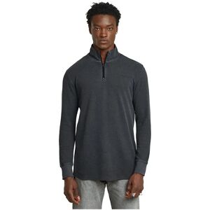 G-star Overdyed Half Zip Tweeter Long Sleeve T-shirt Dark Black Gd M Men G-star Overdyed Half Zip Tweeter Long Sleeve T-shirt Dark Black Gd M Men