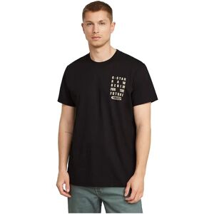 G-star Text Chest Short Sleeve T-shirt Dark Black M Men G-star Text Chest Short Sleeve T-shirt Dark Black M Men