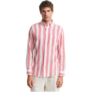 Gant Bold Stripe Regular Fit Long Sleeve Shirt Brick Red S Men Gant Bold Stripe Regular Fit Long Sleeve Shirt Brick Red S Men