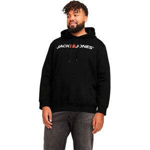 Jack & Jones Corp Old Logo Plus Size Hoodie Black / Reg Fit 2XL Men Jack & Jones Corp Old Logo Plus Size Hoodie Black / Reg Fit 2XL Men