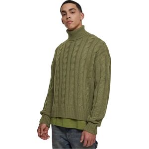 Urban Classics Boxy High Neck Sweater Tini Olive 2XL Men Urban Classics Boxy High Neck Sweater Tini Olive 2XL Men