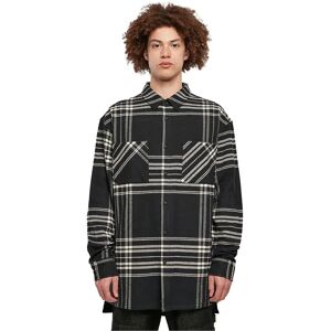 Urban Classics Long Oversized Checked Summit Long Sleeve Shirt Black M Men Urban Classics Long Oversized Checked Summit Long Sleeve Shirt Black M Men