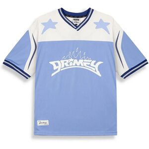 Grimey Infamous Deeper Oversize Short Sleeve V Neck T-shirt Light Blue M Men,Women Grimey Infamous Deeper Oversize Short Sleeve V Neck T-shirt Light Blue M Men,Women