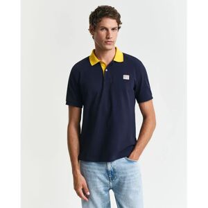Gant 2014023 Short Sleeve Polo Evening Blue L Men Gant 2014023 Short Sleeve Polo Evening Blue L Men